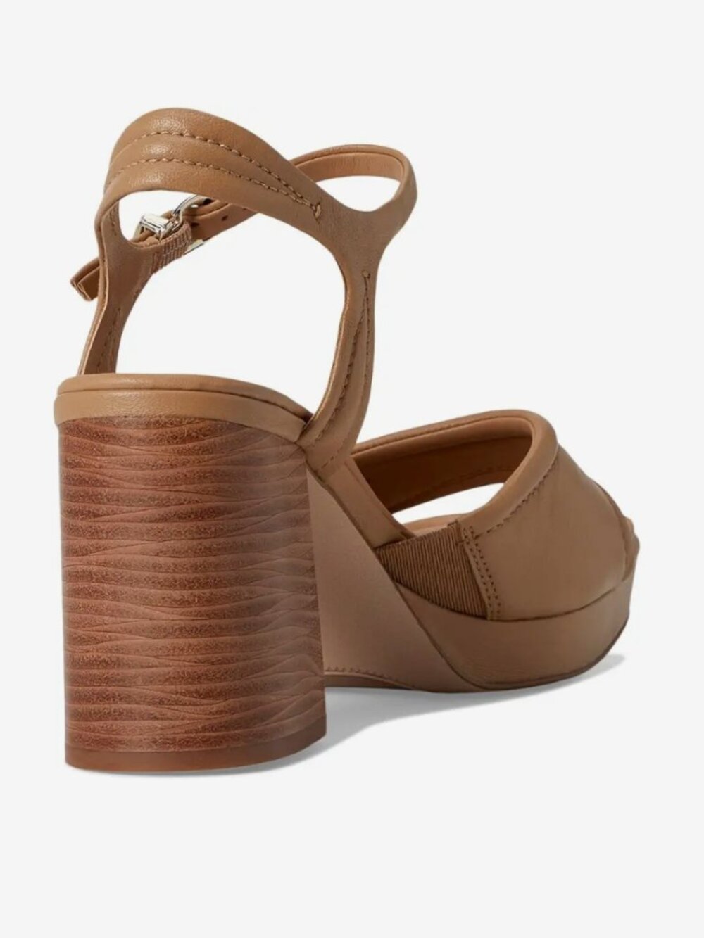 Naturalizer 27 Edit Tan Leather Paloma Heeled Sandals Size 12 - Picture 5 of 14